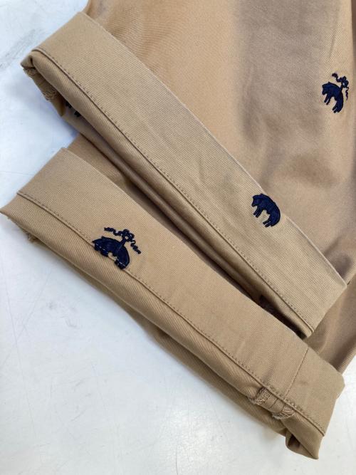 BROOKS BROTHERS（ブルックスブラザーズ）BROOKS BROTHERS (ブルックスブラザーズ) BEAMS BOY (ビームスボーイ) GF Emblem Pants ベージュ サイズ:30の古着・服飾アイテム