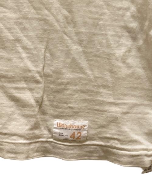 WAREHOUSE（ウエアハウス）WAREHOUSE (ウエアハウス) BEAMS BOY (ビームスボーイ) 別注フットボールタンクトップ ベージュ サイズ:42の古着・服飾アイテム