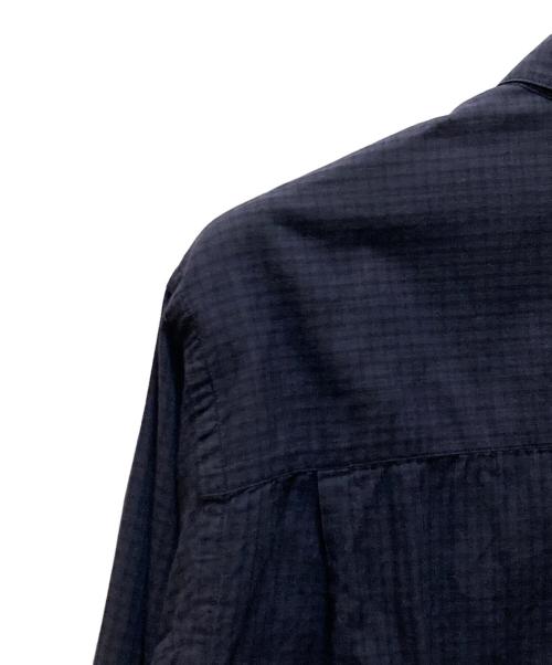STEVEN ALAN（スティーブンアラン）STEVEN ALAN (スティーブンアラン) LEGGIUNO/CHECK SINGLE NEEDLE SHIRT-LOOSE/シャツ ネイビー サイズ:Sの古着・服飾アイテム