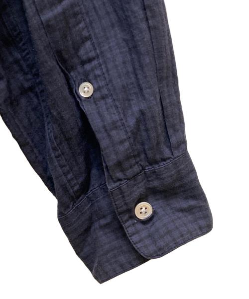 STEVEN ALAN（スティーブンアラン）STEVEN ALAN (スティーブンアラン) LEGGIUNO/CHECK SINGLE NEEDLE SHIRT-LOOSE/シャツ ネイビー サイズ:Sの古着・服飾アイテム