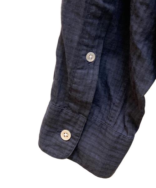 STEVEN ALAN（スティーブンアラン）STEVEN ALAN (スティーブンアラン) LEGGIUNO/CHECK SINGLE NEEDLE SHIRT-LOOSE/シャツ ネイビー サイズ:Sの古着・服飾アイテム