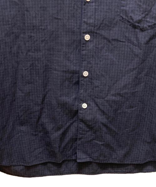 STEVEN ALAN（スティーブンアラン）STEVEN ALAN (スティーブンアラン) LEGGIUNO/CHECK SINGLE NEEDLE SHIRT-LOOSE/シャツ ネイビー サイズ:Sの古着・服飾アイテム