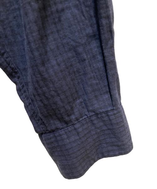 STEVEN ALAN（スティーブンアラン）STEVEN ALAN (スティーブンアラン) LEGGIUNO/CHECK SINGLE NEEDLE SHIRT-LOOSE/シャツ ネイビー サイズ:Sの古着・服飾アイテム