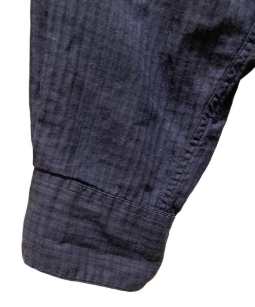 STEVEN ALAN（スティーブンアラン）STEVEN ALAN (スティーブンアラン) LEGGIUNO/CHECK SINGLE NEEDLE SHIRT-LOOSE/シャツ ネイビー サイズ:Sの古着・服飾アイテム