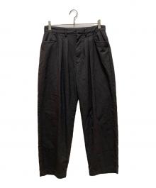 FARAH（ファーラー）の古着「Two-tuck Wide Tapered Pants」｜グレー