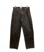 LEVI'S×JORDAN BRANDリーバイス×ジョーダン ブランド）の古着「コラボ 568 ルーズストレート バギーデニムパンツ」｜ブラック