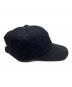 中古・古着 stussy (ステューシー) ロゴ刺繍ベースボールキャップ ブラック：6000円