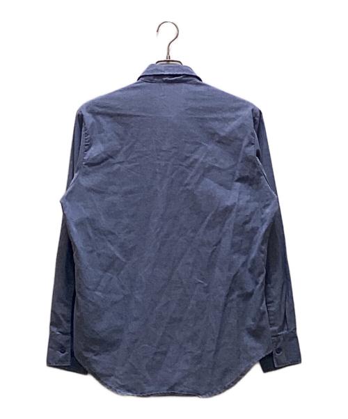 US NAVY（ユーエスネイビー）US NAVY (ユーエスネイビー) ミリタリーシャンブレーシャツ ブルー サイズ:不明の古着・服飾アイテム
