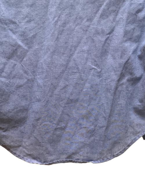 US NAVY（ユーエスネイビー）US NAVY (ユーエスネイビー) ミリタリーシャンブレーシャツ ブルー サイズ:不明の古着・服飾アイテム