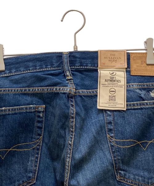 POLO RALPH LAUREN（ポロ・ラルフローレン）POLO RALPH LAUREN (ポロ・ラルフローレン) ダメージ加工デニムパンツ インディゴ サイズ:W36×L32 未使用品の古着・服飾アイテム