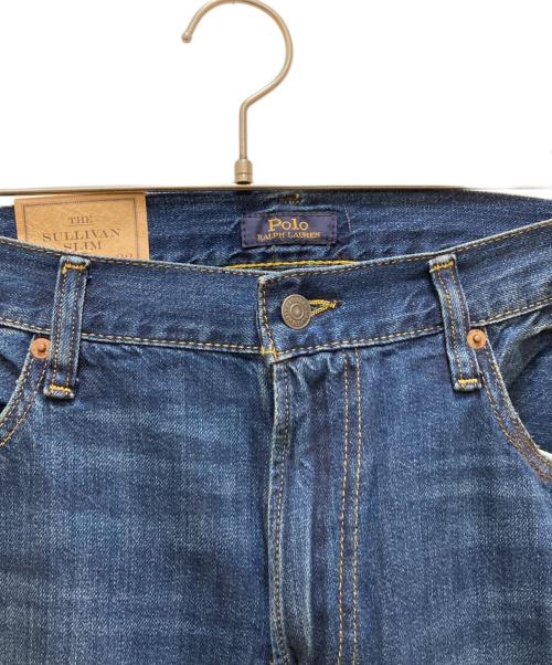 POLO RALPH LAUREN（ポロ・ラルフローレン）POLO RALPH LAUREN (ポロ・ラルフローレン) ダメージ加工デニムパンツ インディゴ サイズ:W36×L32 未使用品の古着・服飾アイテム