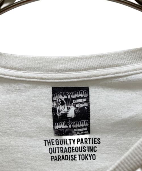 WACKO MARIA（ワコマリア）WACKO MARIA (ワコマリア) Hollywood Chainsaw Hookers コラボフロントフォトプリントTシャツ ホワイト サイズ:Lの古着・服飾アイテム