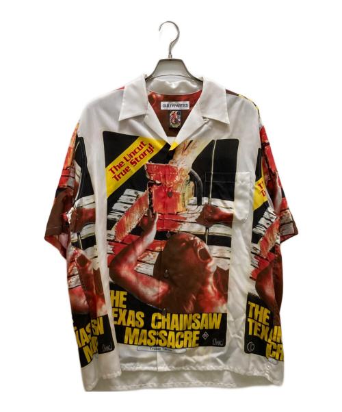 WACKO MARIA（ワコマリア）WACKO MARIA (ワコマリア) 「THE TEXAS CHAINSAW MASSACRE」S / S ハワイアンシャツ ホワイト サイズ:XLの古着・服飾アイテム