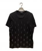 MONCLERモンクレール）の古着「ロゴプリントTシャツ」｜ブラック