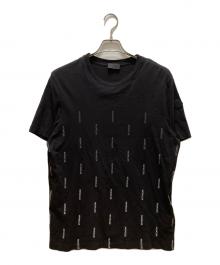 MONCLER（モンクレール）の古着「ロゴプリントTシャツ」｜ブラック