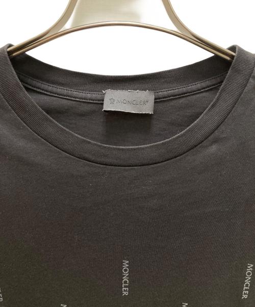 MONCLER（モンクレール）MONCLER (モンクレール) ロゴプリントTシャツ ブラック サイズ:Mの古着・服飾アイテム
