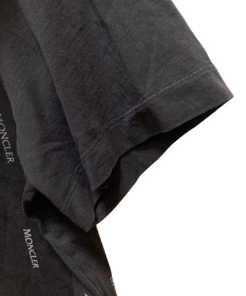 MONCLER（モンクレール）MONCLER (モンクレール) ロゴプリントTシャツ ブラック サイズ:Mの古着・服飾アイテム