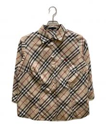 BURBERRY LONDON（バーバリーロンドン）の古着「七分袖ノバチェックシャツ」｜ベージュ