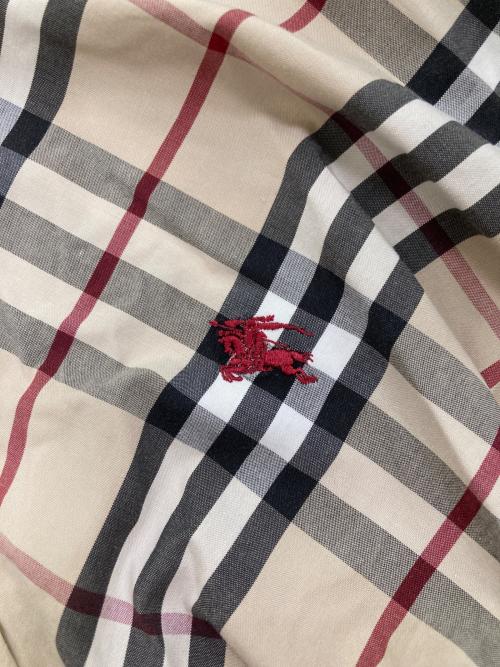 BURBERRY LONDON（バーバリーロンドン）BURBERRY LONDON (バーバリーロンドン) 七分袖ノバチェックシャツ ベージュ サイズ:15の古着・服飾アイテム