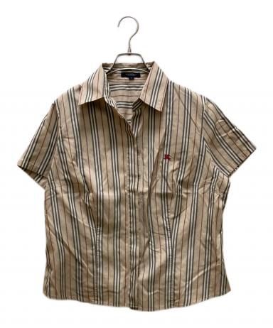 BURBERRY LONDON 半袖シャツ 黄色 サイズ46 美品 希少サイズ 中古