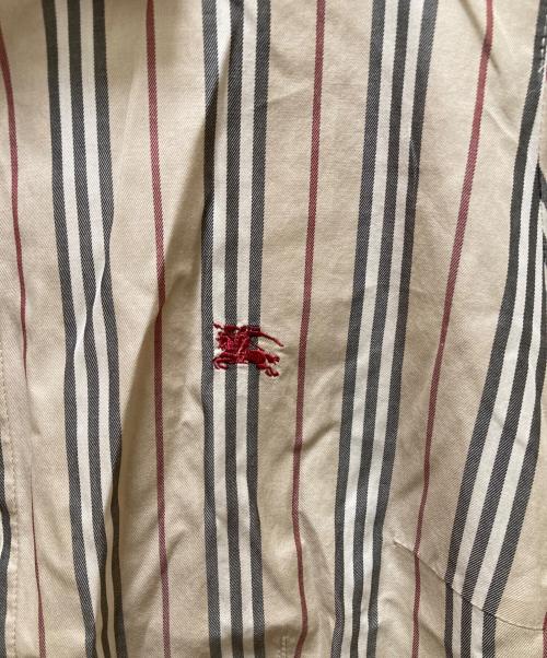 BURBERRY LONDON（バーバリーロンドン）BURBERRY LONDON (バーバリーロンドン) ストライプ半袖シャツ ベージュ サイズ:15BRの古着・服飾アイテム