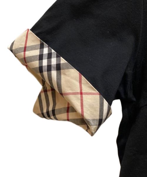 BURBERRY LONDON（バーバリーロンドン）BURBERRY LONDON (バーバリーロンドン) 襟袖ノバチェックポロシャツ ブラック サイズ:5の古着・服飾アイテム