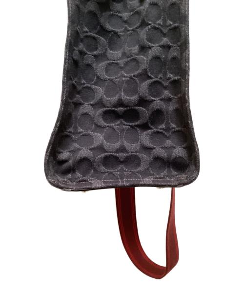 COACH（コーチ）COACH (コーチ) フィールド トート・シグネチャー デニム 2WAYショルダーバッグ ブラックの古着・服飾アイテム