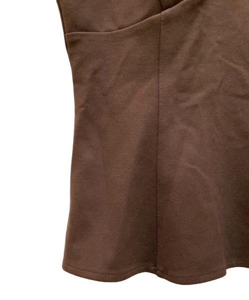 FRAY ID（フレイ アイディー）FRAY ID (フレイ アイディー) レースレイヤードビスチェ ブラウンの古着・服飾アイテム