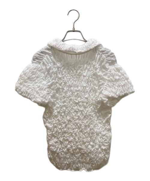 THETOE（ザ トゥー）THETOE (ザ トゥー) Potter Shirring Top ホワイト サイズ:Mの古着・服飾アイテム