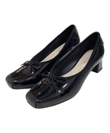 【新品】SNIDL×Chacott コラボ パンプス Ｌ 黒 エナメル 中古・古着通販】Chacott (チャコット) Snidel (スナイデル) コラボ
