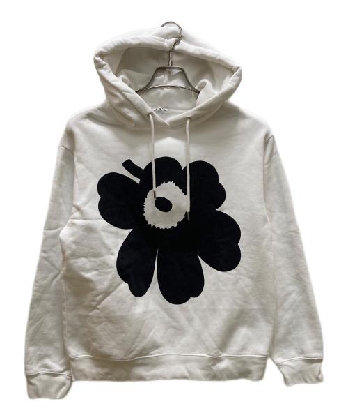 marimekko（マリメッコ）marimekko (マリメッコ) ウニッコ 裏起毛プルオーバーパーカー ホワイト サイズ:XSの古着・服飾アイテム