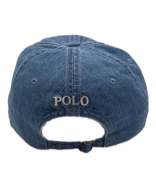 POLO RALPH LAUREN（ポロ・ラルフローレン）POLO RALPH LAUREN (ポロ・ラルフローレン) ポニー刺繍デニムキャップ インディゴ サイズ:ONE SIZEの古着・服飾アイテム