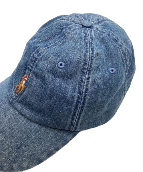 POLO RALPH LAUREN（ポロ・ラルフローレン）POLO RALPH LAUREN (ポロ・ラルフローレン) ポニー刺繍デニムキャップ インディゴ サイズ:ONE SIZEの古着・服飾アイテム