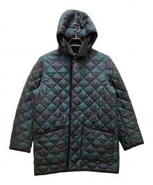 Traditional Weatherwear（トラディショナルウェザーウェア）の古着「フーデットキルティングジャケット」｜グリーン
