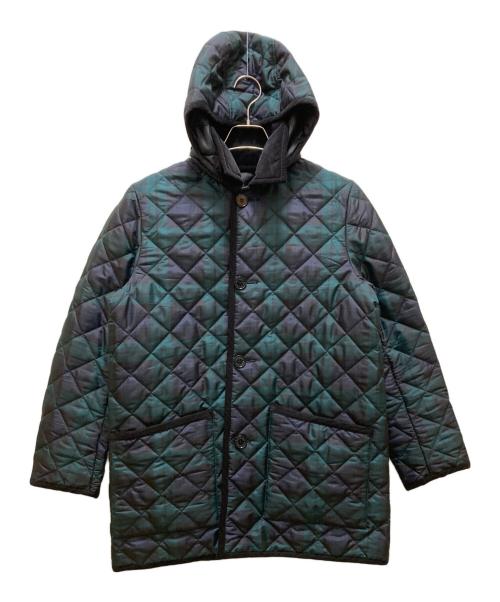 Traditional Weatherwear（トラディショナルウェザーウェア）Traditional Weatherwear (トラディショナルウェザーウェア) フーデットキルティングジャケット グリーン サイズ:36の古着・服飾アイテム