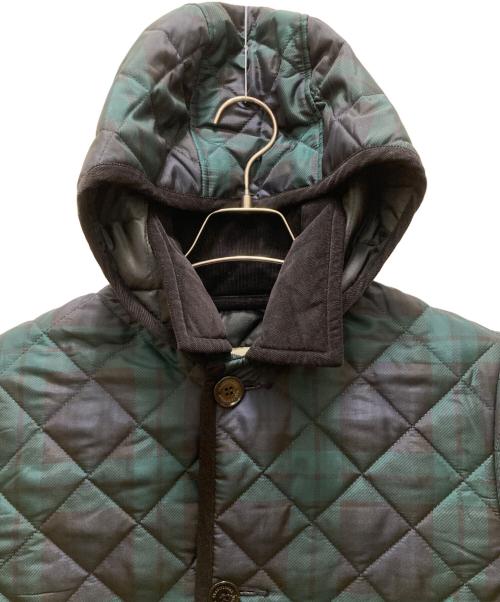 Traditional Weatherwear（トラディショナルウェザーウェア）Traditional Weatherwear (トラディショナルウェザーウェア) フーデットキルティングジャケット グリーン サイズ:36の古着・服飾アイテム