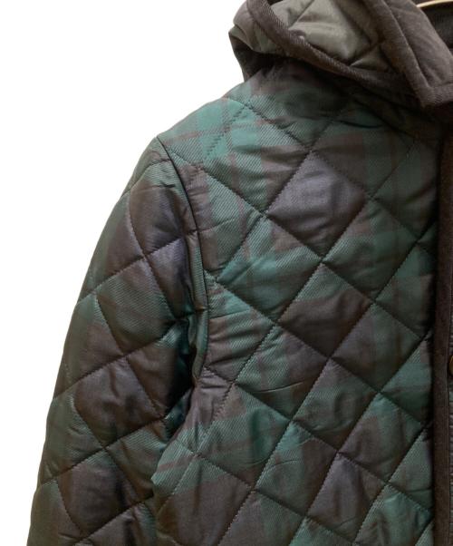 Traditional Weatherwear（トラディショナルウェザーウェア）Traditional Weatherwear (トラディショナルウェザーウェア) フーデットキルティングジャケット グリーン サイズ:36の古着・服飾アイテム