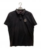 MONCLERモンクレール）の古着「GENIUS 2 1952 MAGLIA POLO MANICA CORTA ポロシャツ」｜ブラック