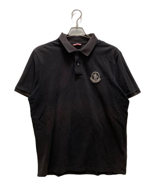 MONCLER（モンクレール）MONCLER (モンクレール) GENIUS 2 1952 MAGLIA POLO MANICA CORTA ポロシャツ ブラック サイズ:Lの古着・服飾アイテム