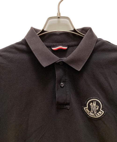 MONCLER（モンクレール）MONCLER (モンクレール) GENIUS 2 1952 MAGLIA POLO MANICA CORTA ポロシャツ ブラック サイズ:Lの古着・服飾アイテム