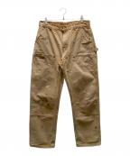 CarHarttカーハート）の古着「DUCK DOUBLE-FRONT DUNGAREE」｜ブラウン