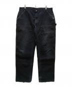 CarHarttカーハート）の古着「Double Front Work Dungaree」｜ブラック