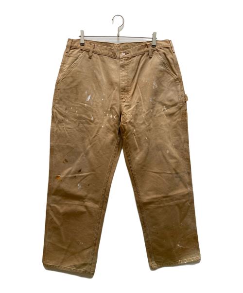 CarHartt（カーハート）CarHartt (カーハート) ダックペインターパンツ ブラウン サイズ:38×30の古着・服飾アイテム