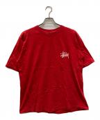 stussyステューシー）の古着「90sツアープリントTシャツ」｜レッド
