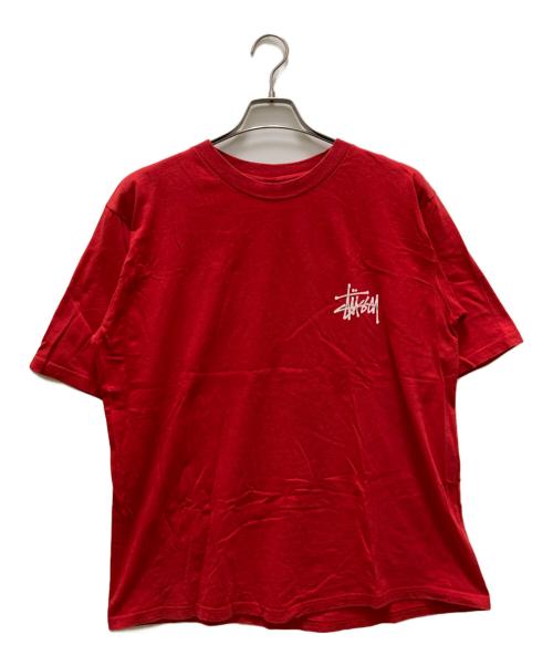 stussy（ステューシー）stussy (ステューシー) 90sツアープリントTシャツ レッド サイズ:Lの古着・服飾アイテム