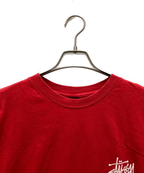 stussy（ステューシー）stussy (ステューシー) 90sツアープリントTシャツ レッド サイズ:Lの古着・服飾アイテム