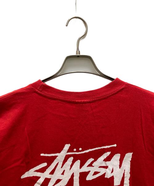 stussy（ステューシー）stussy (ステューシー) 90sツアープリントTシャツ レッド サイズ:Lの古着・服飾アイテム