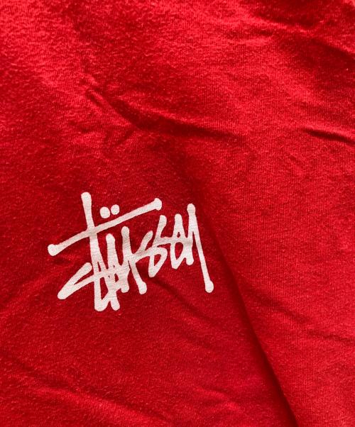 stussy（ステューシー）stussy (ステューシー) 90sツアープリントTシャツ レッド サイズ:Lの古着・服飾アイテム