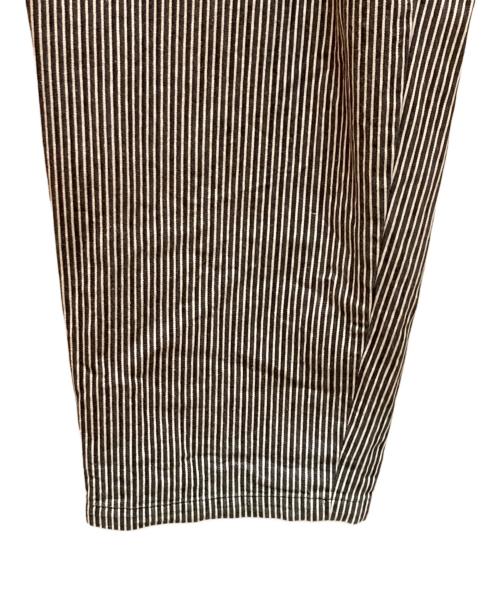 Yohji Yamamoto pour homme（ヨウジヤマモト プールオム）Yohji Yamamoto pour homme (ヨウジヤマモト プールオム) ストライプヒッコリーデニムパンツ ホワイト×グレー サイズ:3の古着・服飾アイテム