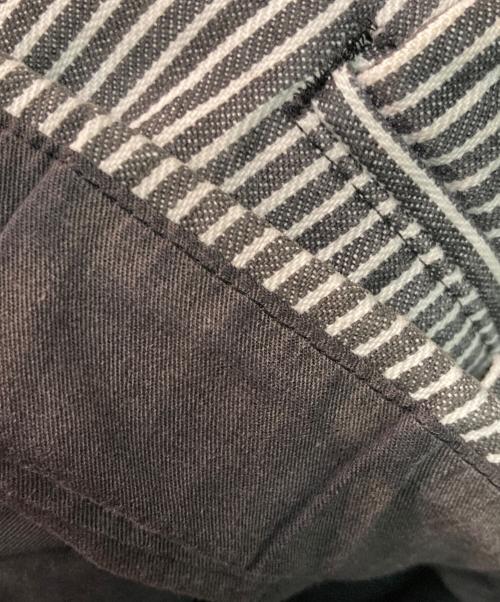 Yohji Yamamoto pour homme（ヨウジヤマモト プールオム）Yohji Yamamoto pour homme (ヨウジヤマモト プールオム) ストライプヒッコリーデニムパンツ ホワイト×グレー サイズ:3の古着・服飾アイテム